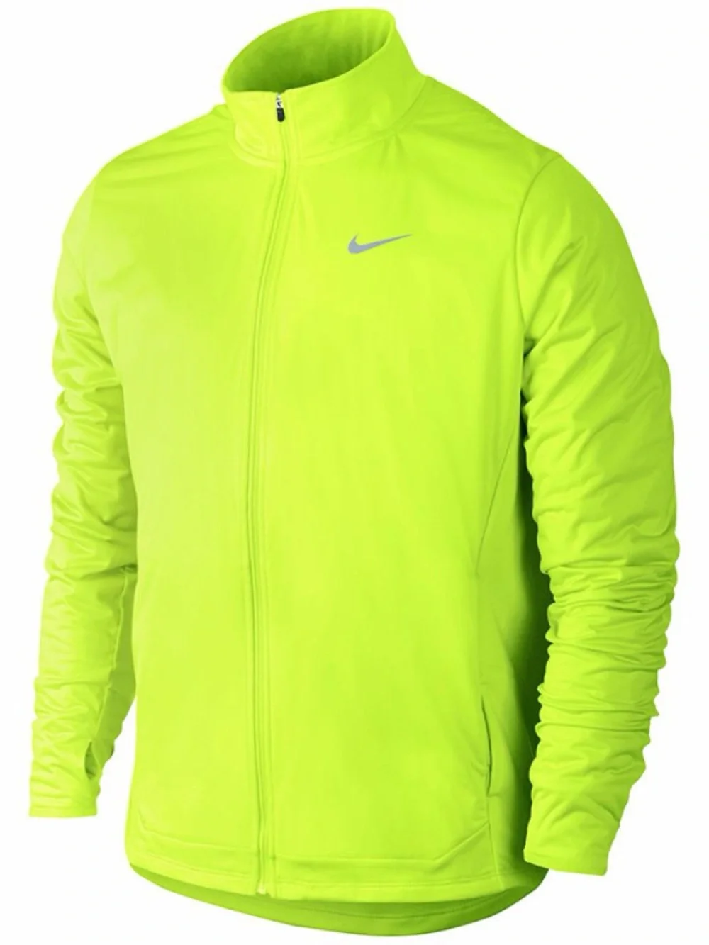 Nike Element Shield Volt Neon Full Zip Running Jacket Small womens